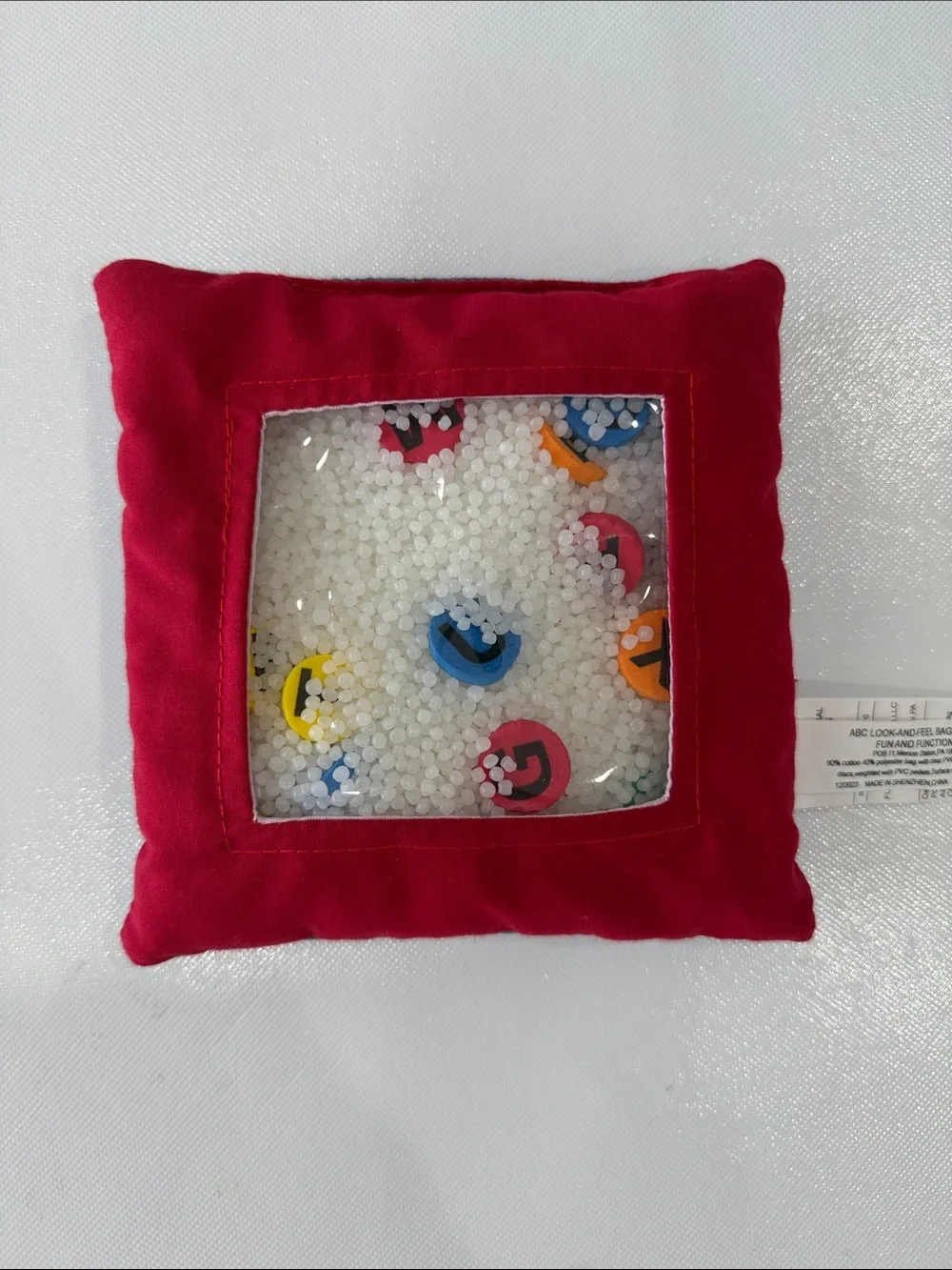 Fun and Function Red Sensory Look and Feel Alphabet with Clear Window Learning
